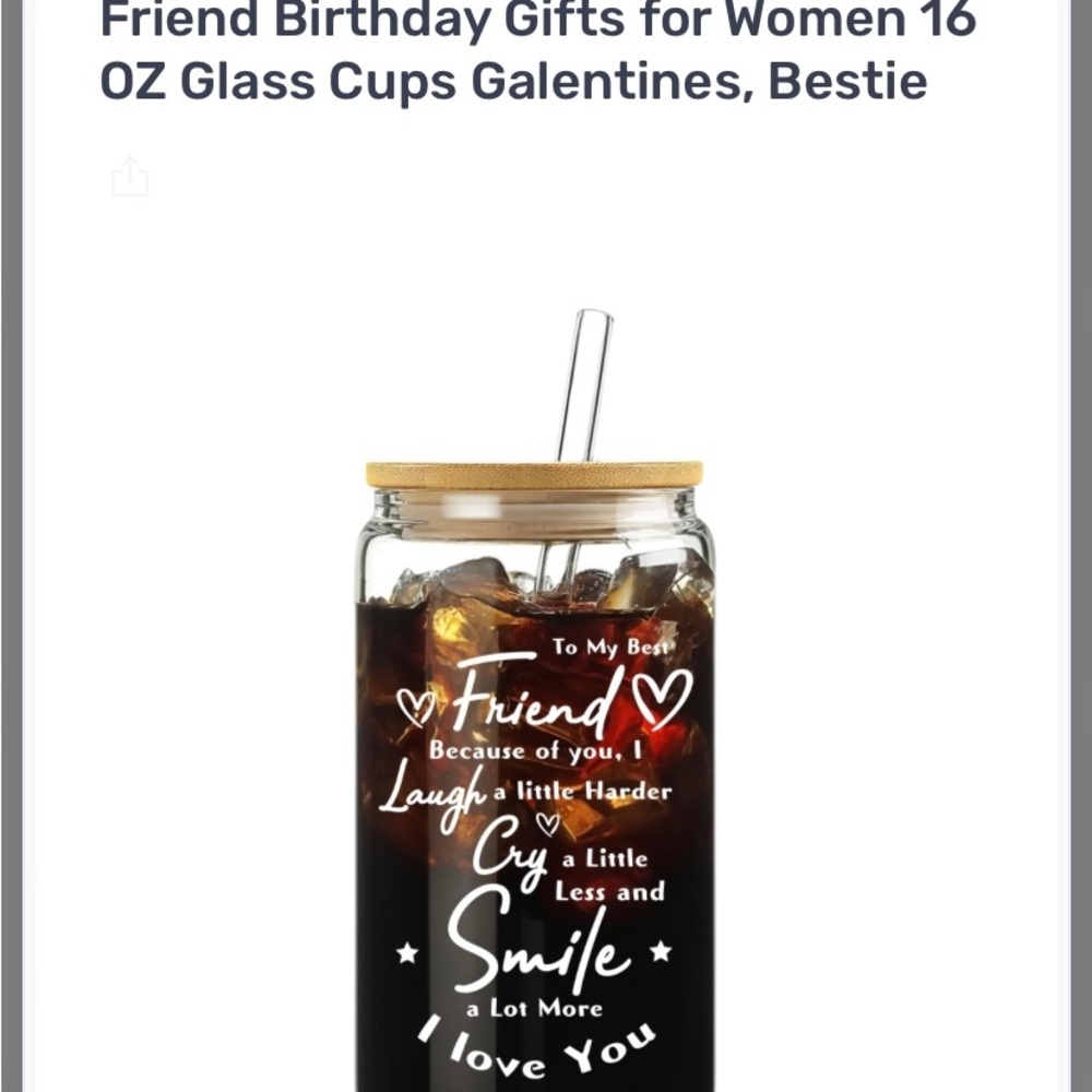 Friendship Gifts for Best Friend-Friend Birthday Gifts for Women 16
OZ Glass Cup
